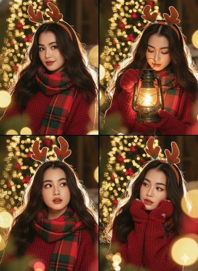 ảnh noel và đèn