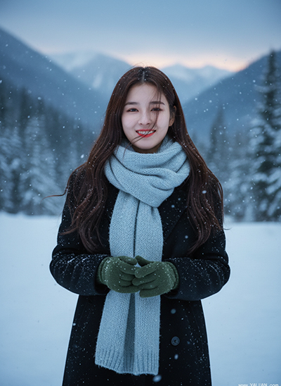 tạo ảnh mùa đông quàng khen đẹp